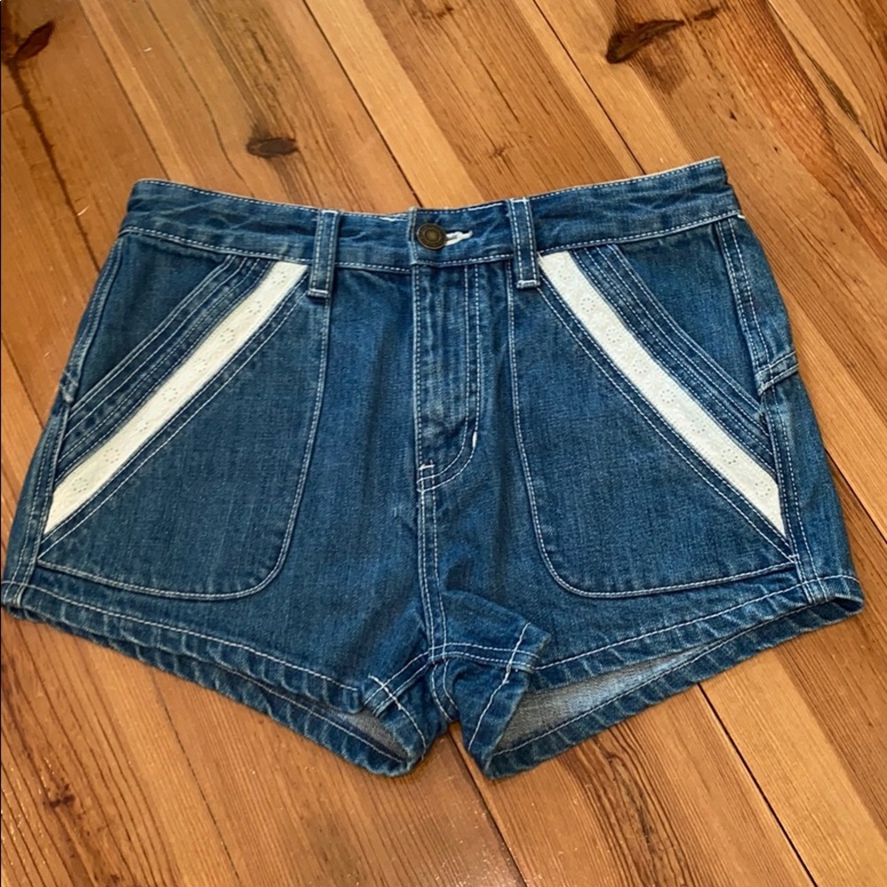 SOLD**Free People Sweet Surrender High Rise Denim Shorts - Picture 3 of 5